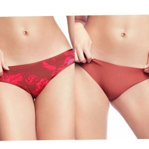 Maaji Sangria Sublime Reversible Signature Cut Bikini Bottom Sz L NWOT